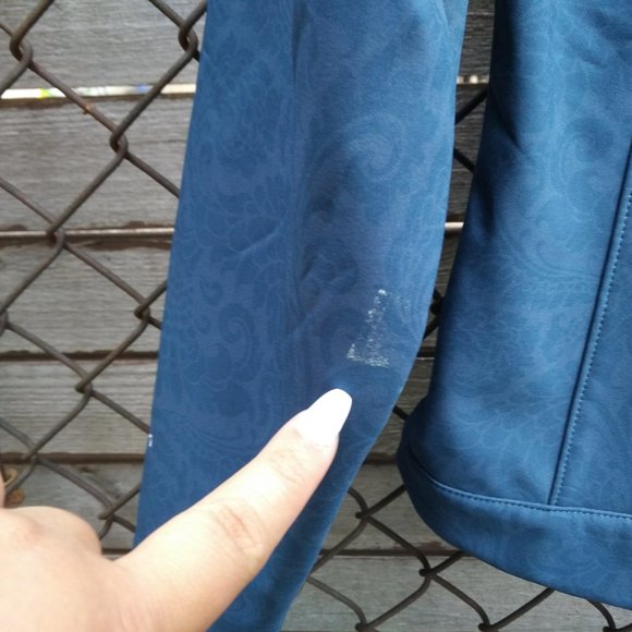 THE NORTH FACE APEX BIONIC SOFT SHELL BLUE HOODED JACKET WOMEN'S SMALL - Picture 8 of 8